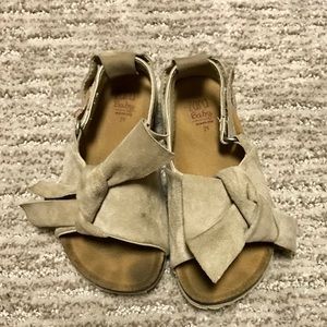 Zara suede tan baby girl shoes
